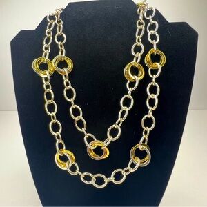 Lauren Ralph Lauren Two Tone Double Layer Necklace